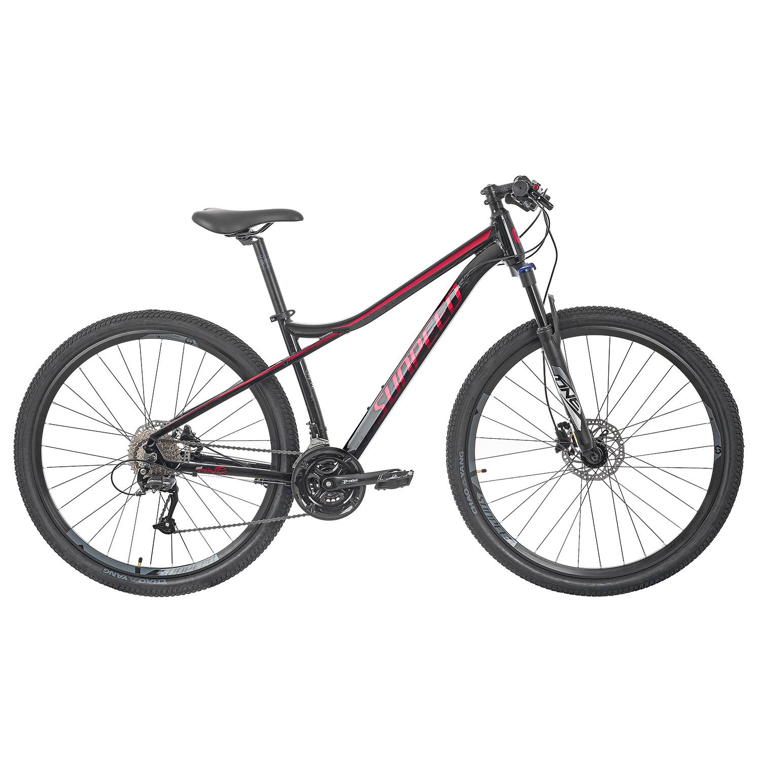 Bicicleta Sunpeed One aro 29 color negro/rojo - Bike new sport