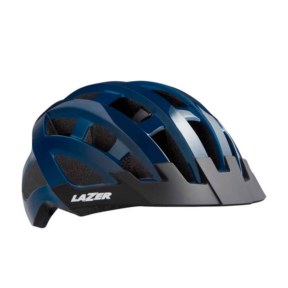 Casco Lazer Compact Negro/Azul Uni-size - Bike new sport